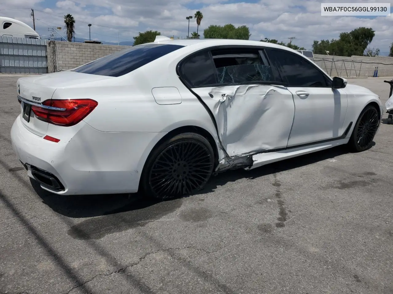 2016 BMW 750 I VIN: WBA7F0C56GGL99130 Lot: 56972905
