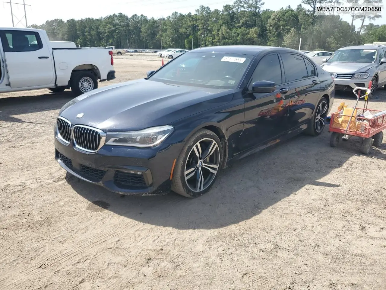 2016 BMW 750 I VIN: WBA7F0C57GGM20650 Lot: 57177555