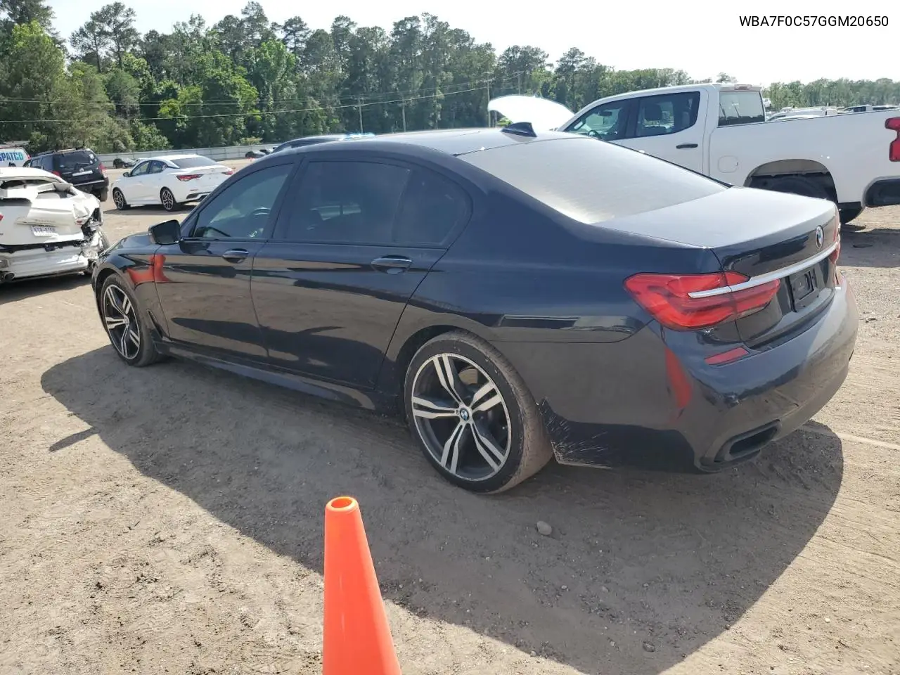 2016 BMW 750 I VIN: WBA7F0C57GGM20650 Lot: 57177555