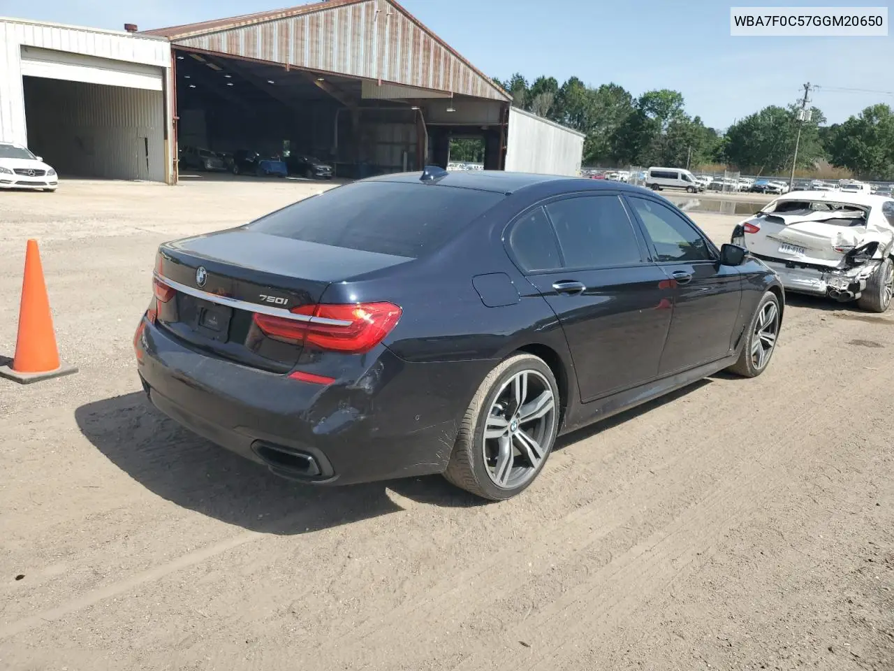 2016 BMW 750 I VIN: WBA7F0C57GGM20650 Lot: 57177555
