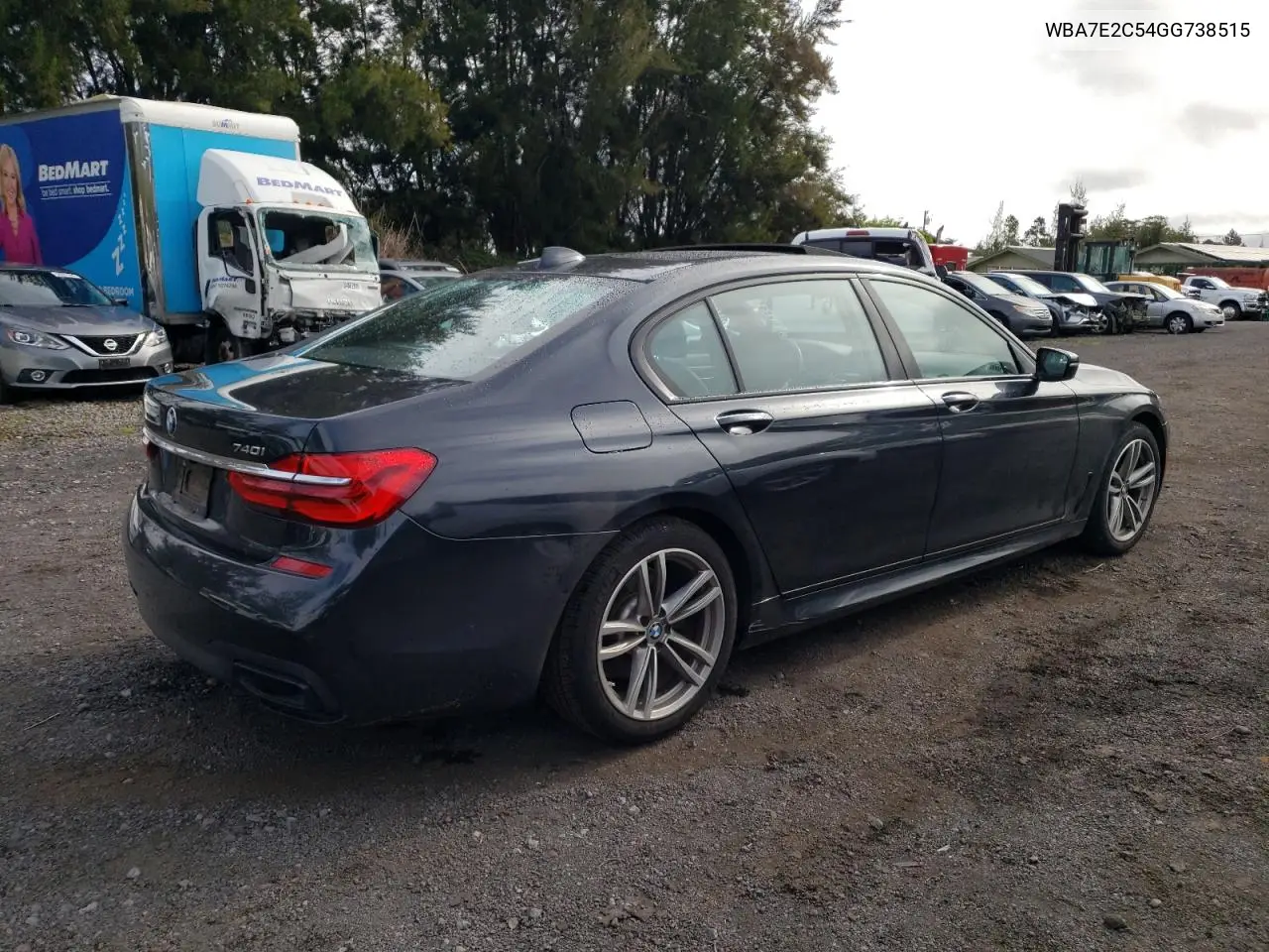 2016 BMW 740 I VIN: WBA7E2C54GG738515 Lot: 61997375