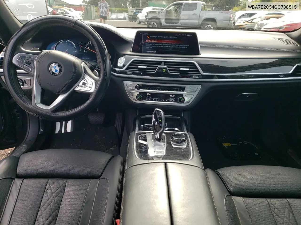 2016 BMW 740 I VIN: WBA7E2C54GG738515 Lot: 61997375