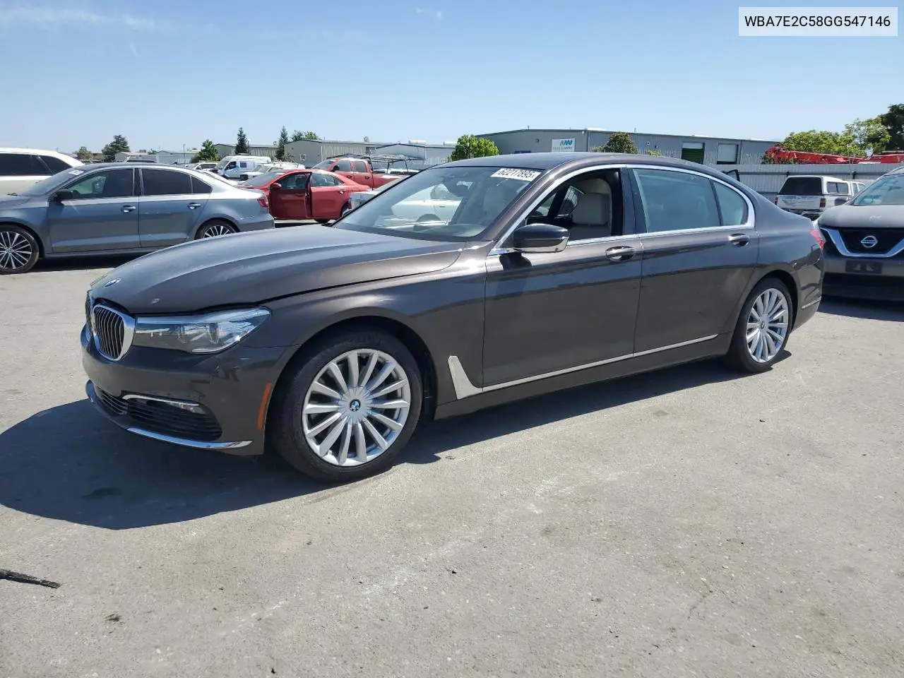 2016 BMW 740 I VIN: WBA7E2C58GG547146 Lot: 62217895