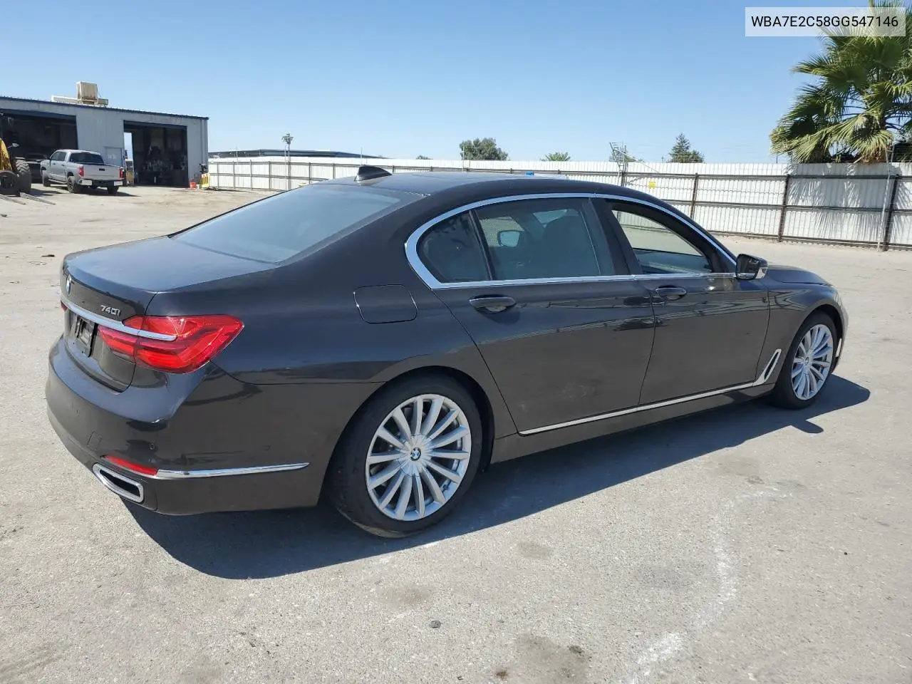 2016 BMW 740 I VIN: WBA7E2C58GG547146 Lot: 62217895