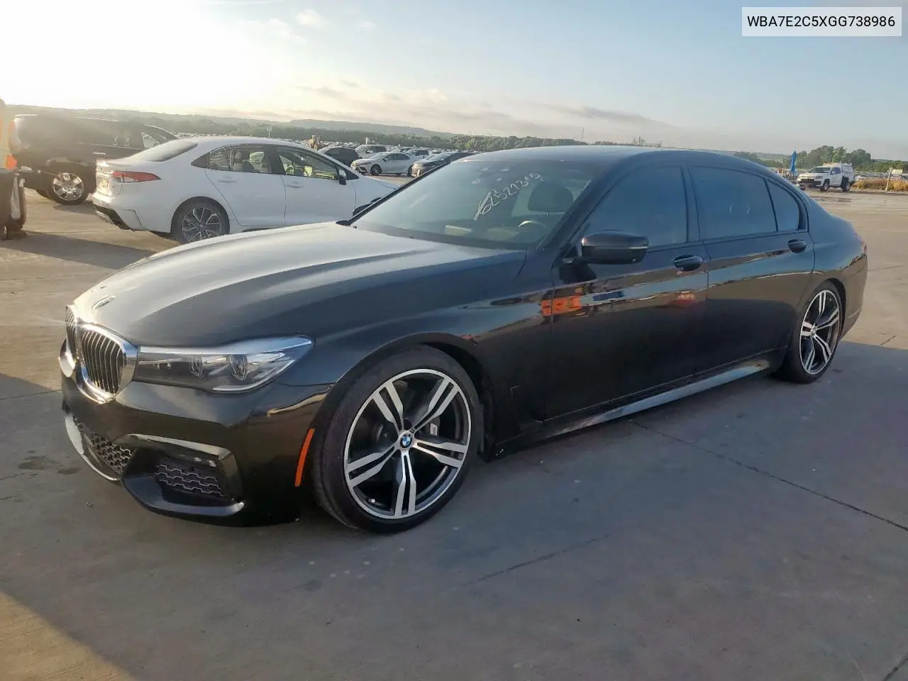 2016 BMW 740 I VIN: WBA7E2C5XGG738986 Lot: 62521315