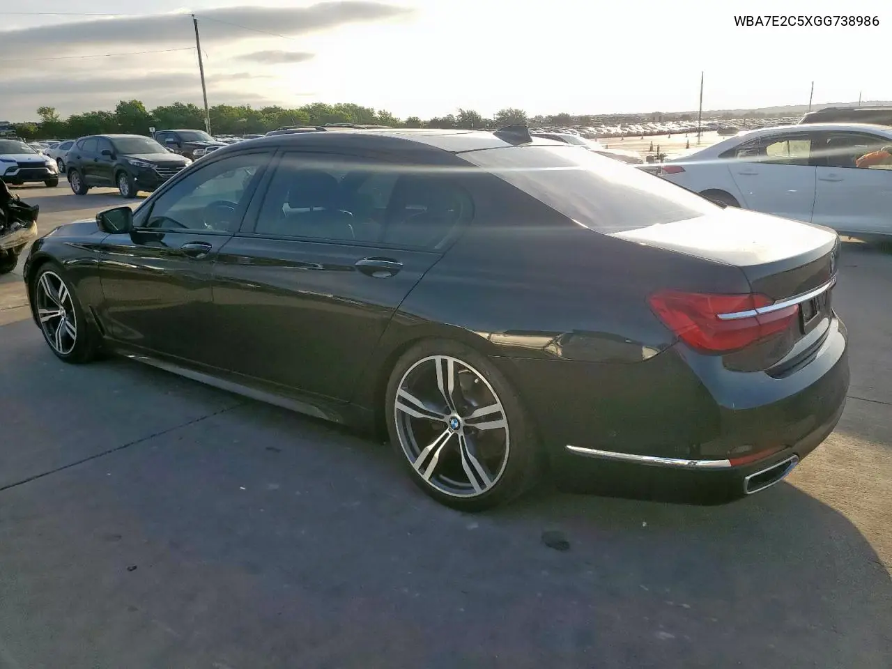 2016 BMW 740 I VIN: WBA7E2C5XGG738986 Lot: 62521315
