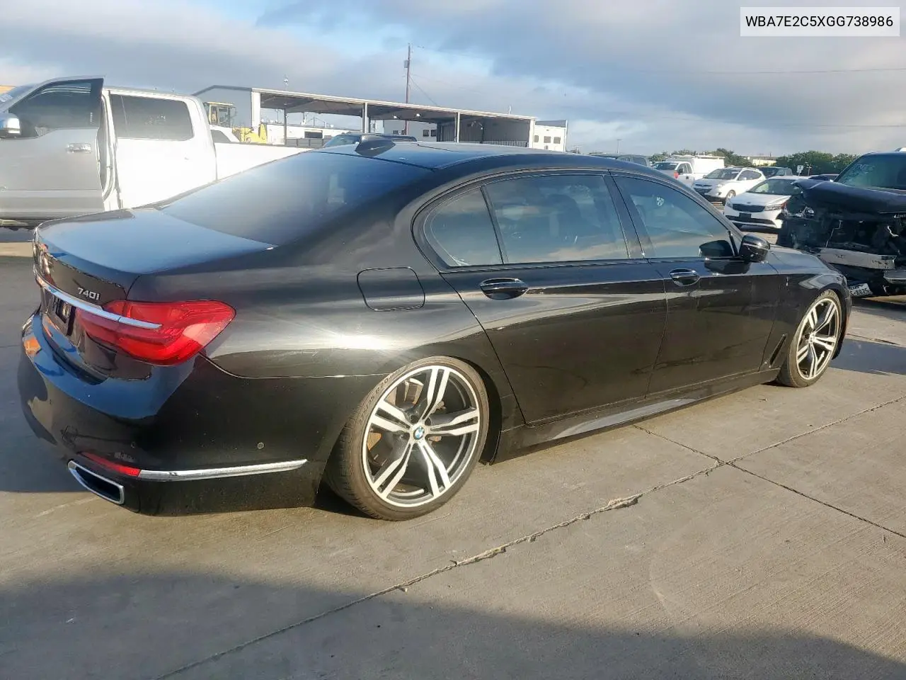 2016 BMW 740 I VIN: WBA7E2C5XGG738986 Lot: 62521315