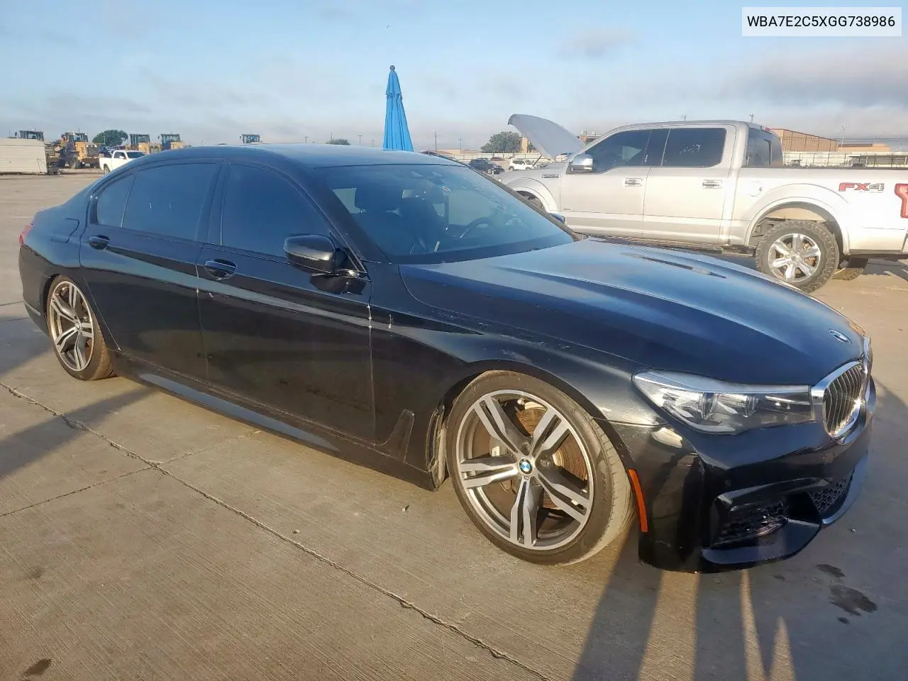 2016 BMW 740 I VIN: WBA7E2C5XGG738986 Lot: 62521315