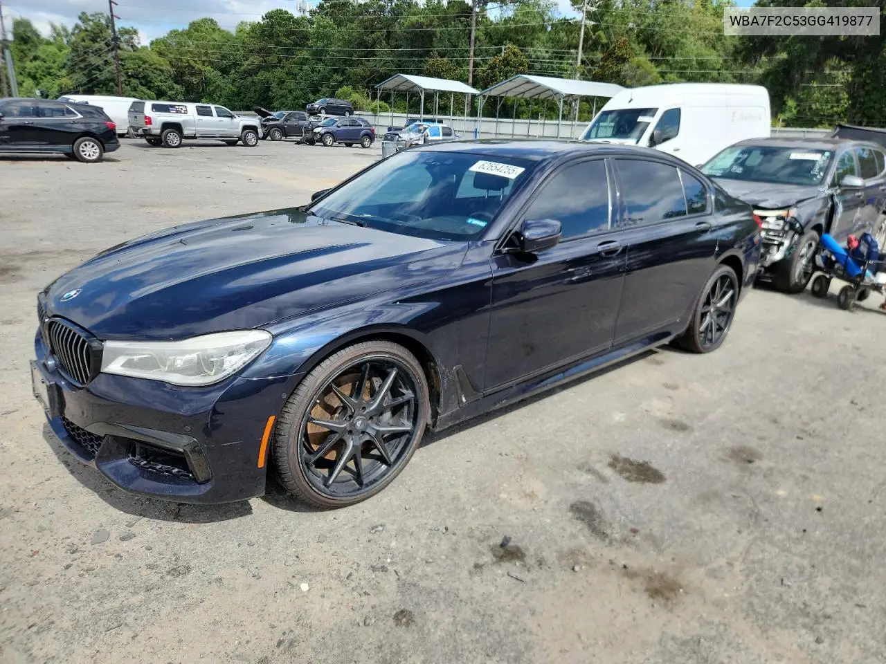 2016 BMW 750 Xi VIN: WBA7F2C53GG419877 Lot: 62654255