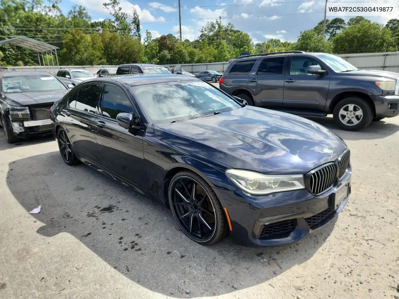 2016 BMW 750 Xi VIN: WBA7F2C53GG419877 Lot: 62654255