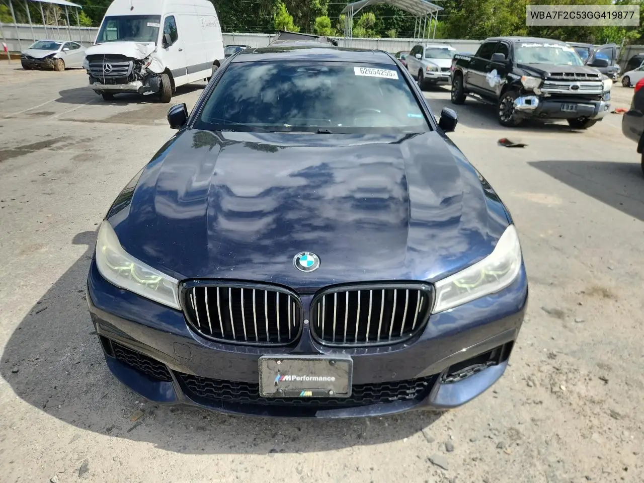 2016 BMW 750 Xi VIN: WBA7F2C53GG419877 Lot: 62654255