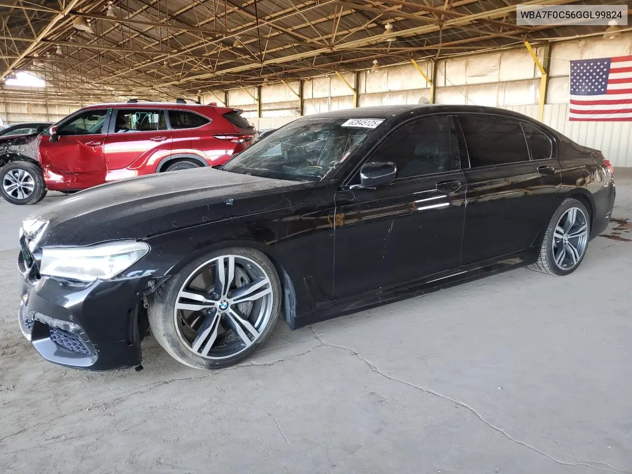 2016 BMW 750 I VIN: WBA7F0C56GGL99824 Lot: 62845125