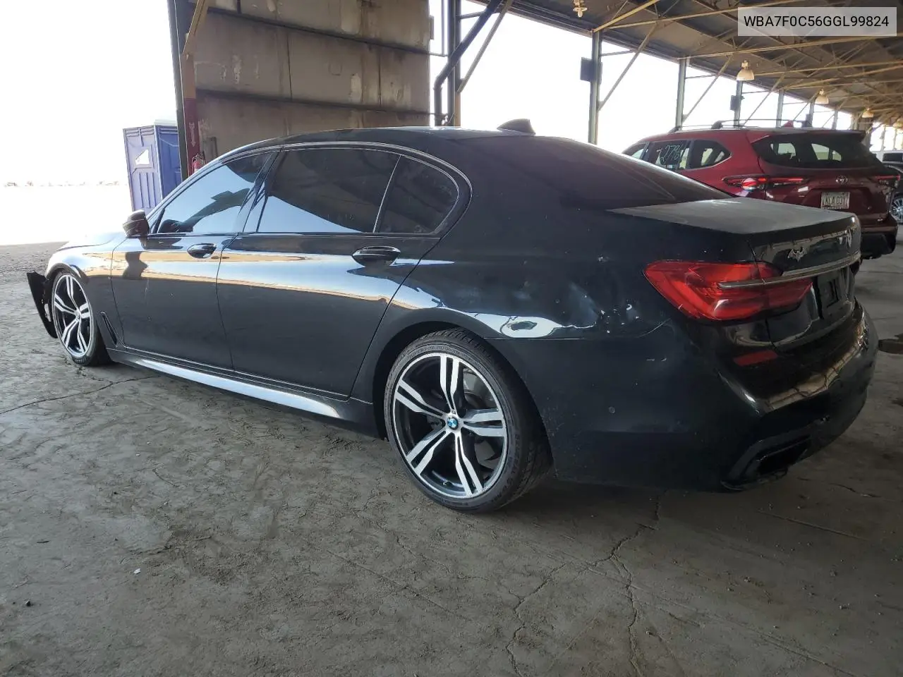 2016 BMW 750 I VIN: WBA7F0C56GGL99824 Lot: 62845125