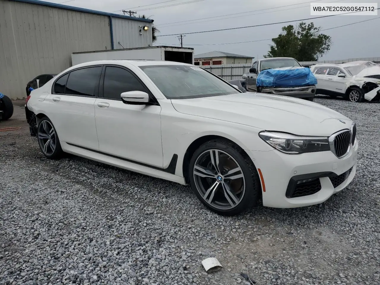 2016 BMW 740 I VIN: WBA7E2C52GG547112 Lot: 63069355
