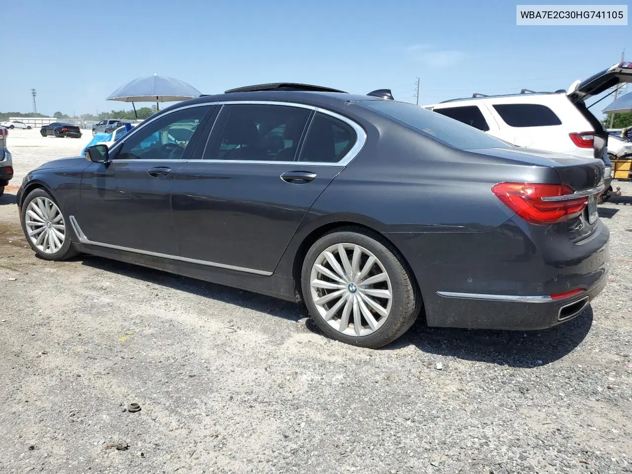 2017 BMW 740 I VIN: WBA7E2C30HG741105 Lot: 56632005