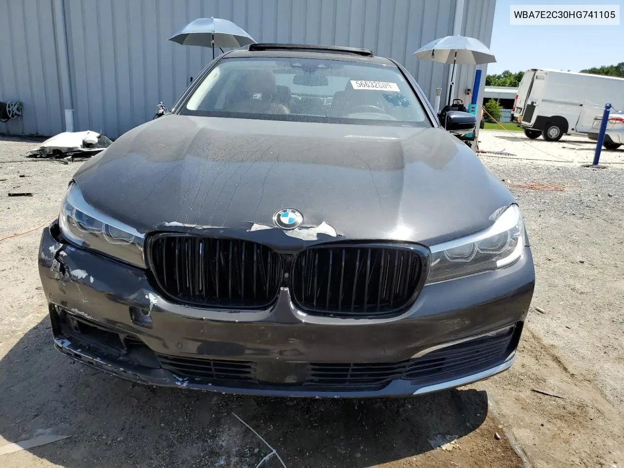 2017 BMW 740 I VIN: WBA7E2C30HG741105 Lot: 56632005