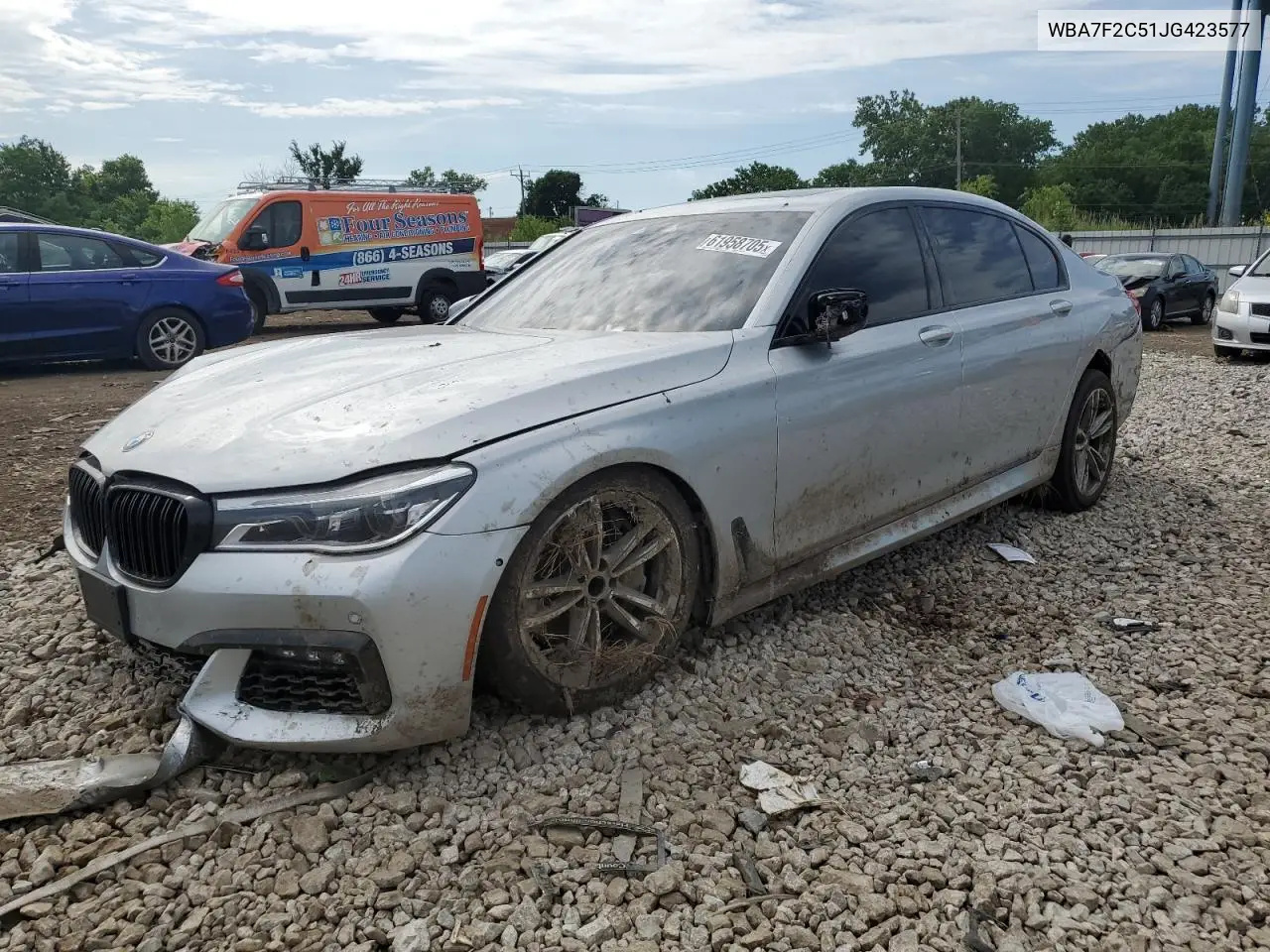 2018 BMW 750 Xi VIN: WBA7F2C51JG423577 Lot: 61958705