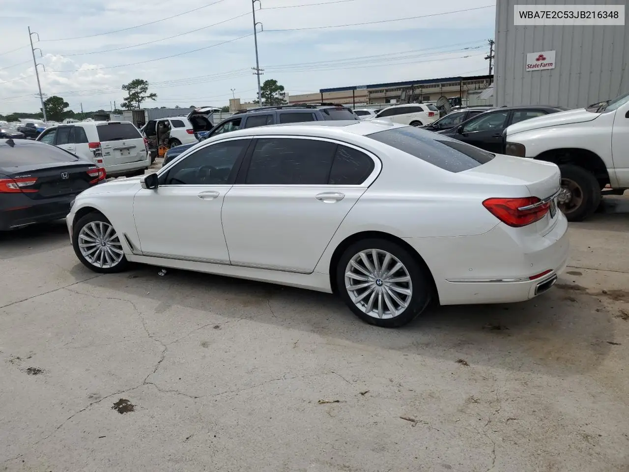2018 BMW 740 I VIN: WBA7E2C53JB216348 Lot: 62090275