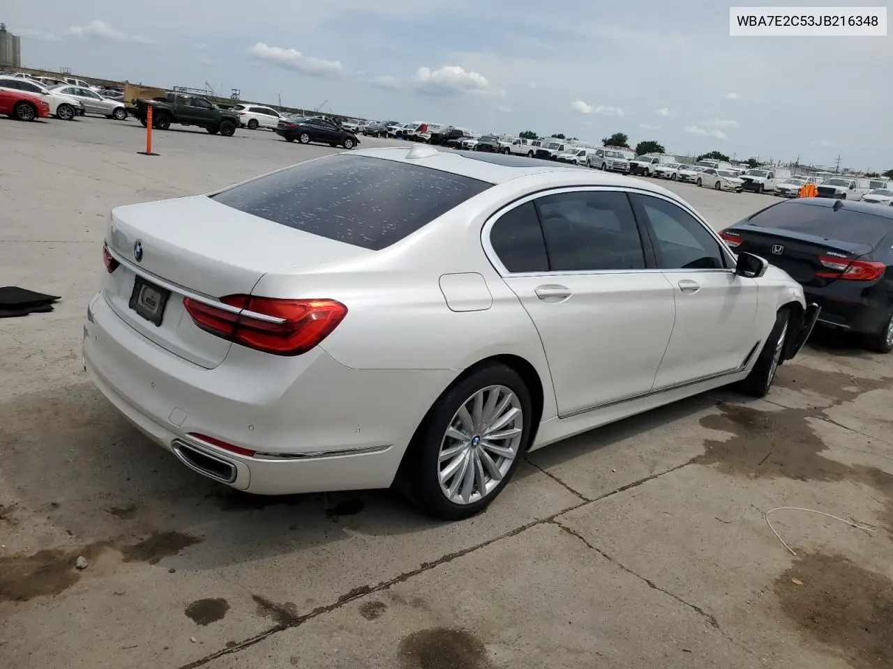 2018 BMW 740 I VIN: WBA7E2C53JB216348 Lot: 62090275