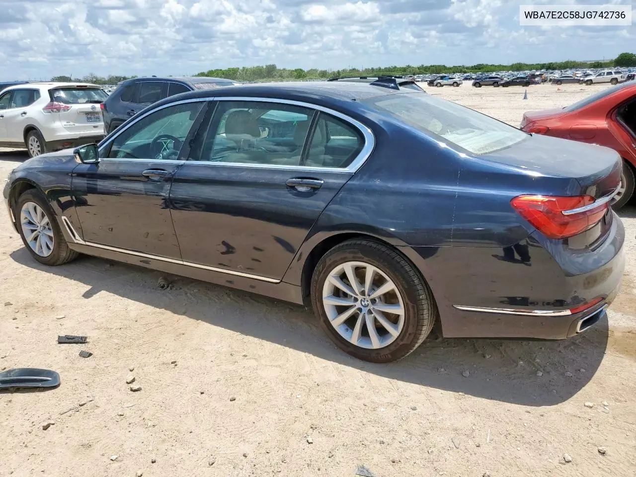 2018 BMW 740 I VIN: WBA7E2C58JG742736 Lot: 62137585