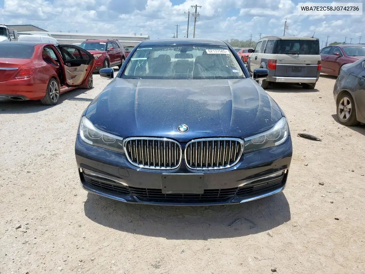 2018 BMW 740 I VIN: WBA7E2C58JG742736 Lot: 62137585
