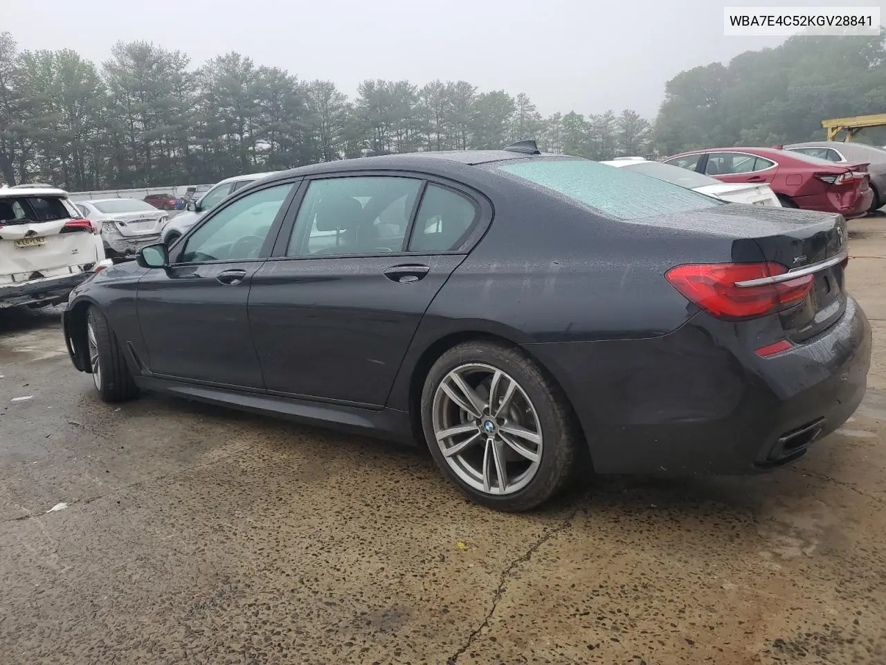 2019 BMW 740 Xi VIN: WBA7E4C52KGV28841 Lot: 56567375