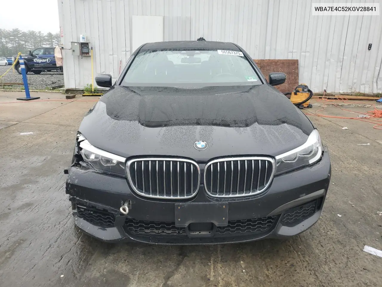 2019 BMW 740 Xi VIN: WBA7E4C52KGV28841 Lot: 56567375