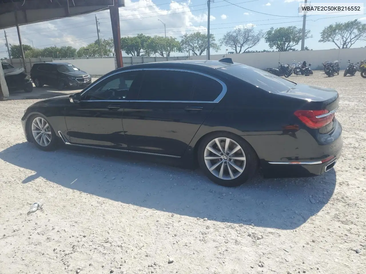 2019 BMW 740 I VIN: WBA7E2C50KB216552 Lot: 56991985