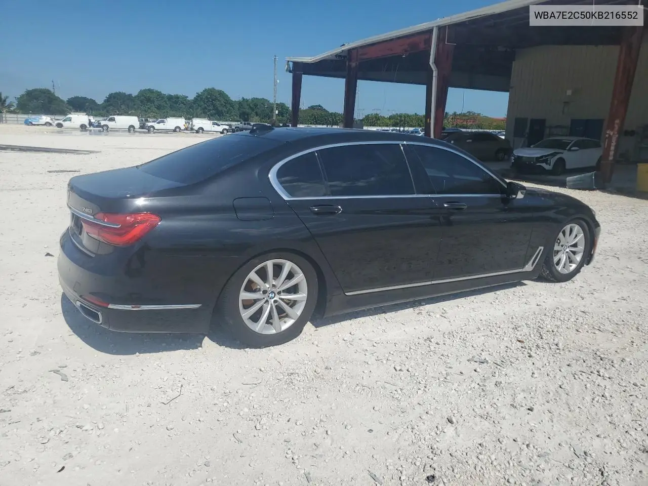2019 BMW 740 I VIN: WBA7E2C50KB216552 Lot: 56991985
