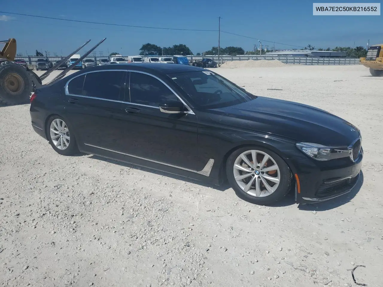2019 BMW 740 I VIN: WBA7E2C50KB216552 Lot: 56991985