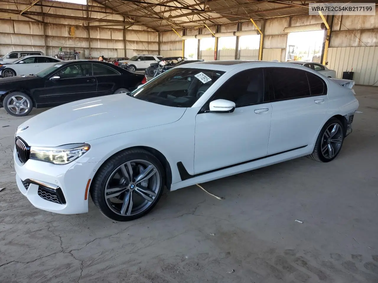2019 BMW 740 I VIN: WBA7E2C54KB217199 Lot: 57178915