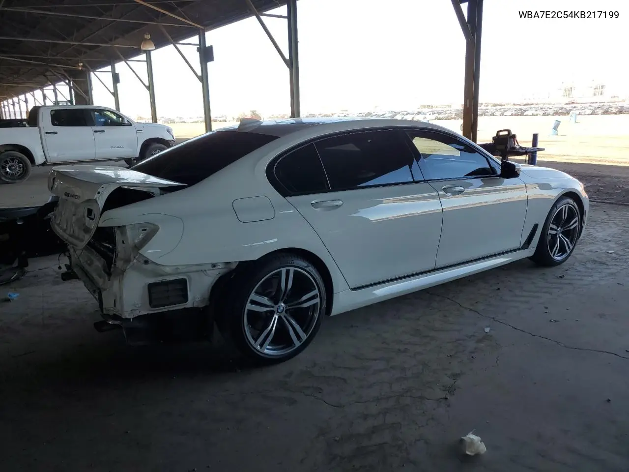 2019 BMW 740 I VIN: WBA7E2C54KB217199 Lot: 57178915