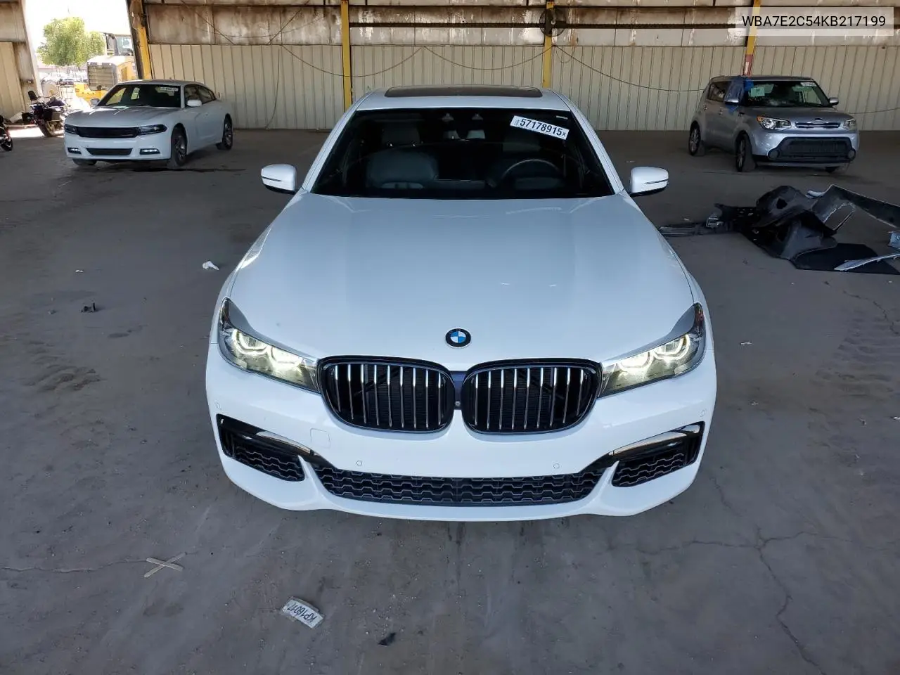 2019 BMW 740 I VIN: WBA7E2C54KB217199 Lot: 57178915