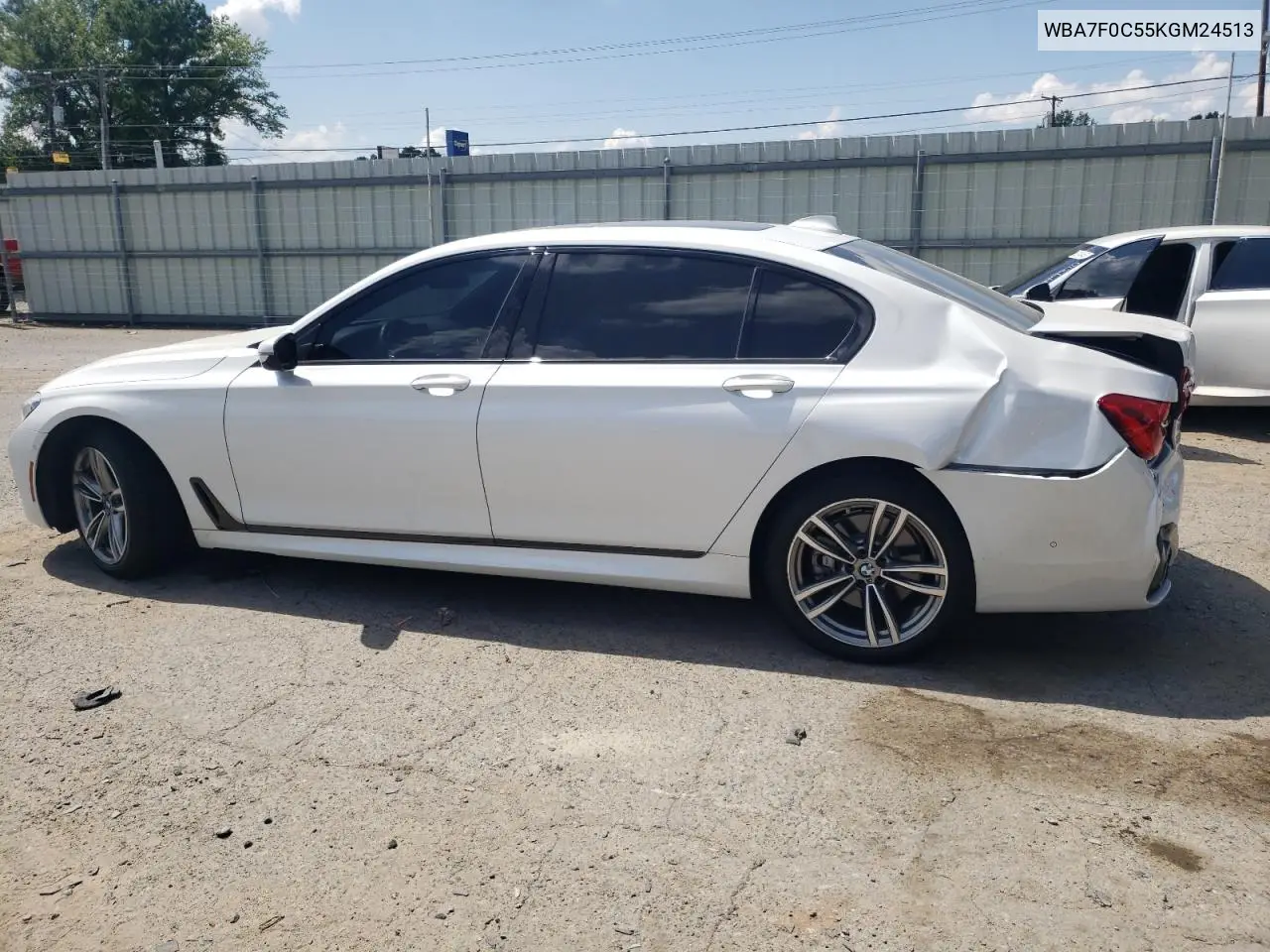 2019 BMW 750 I VIN: WBA7F0C55KGM24513 Lot: 61728595
