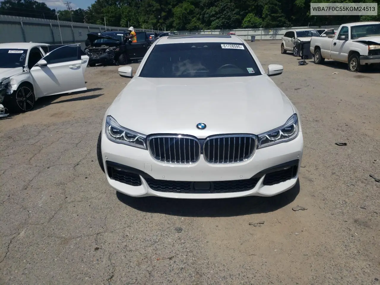 2019 BMW 750 I VIN: WBA7F0C55KGM24513 Lot: 61728595