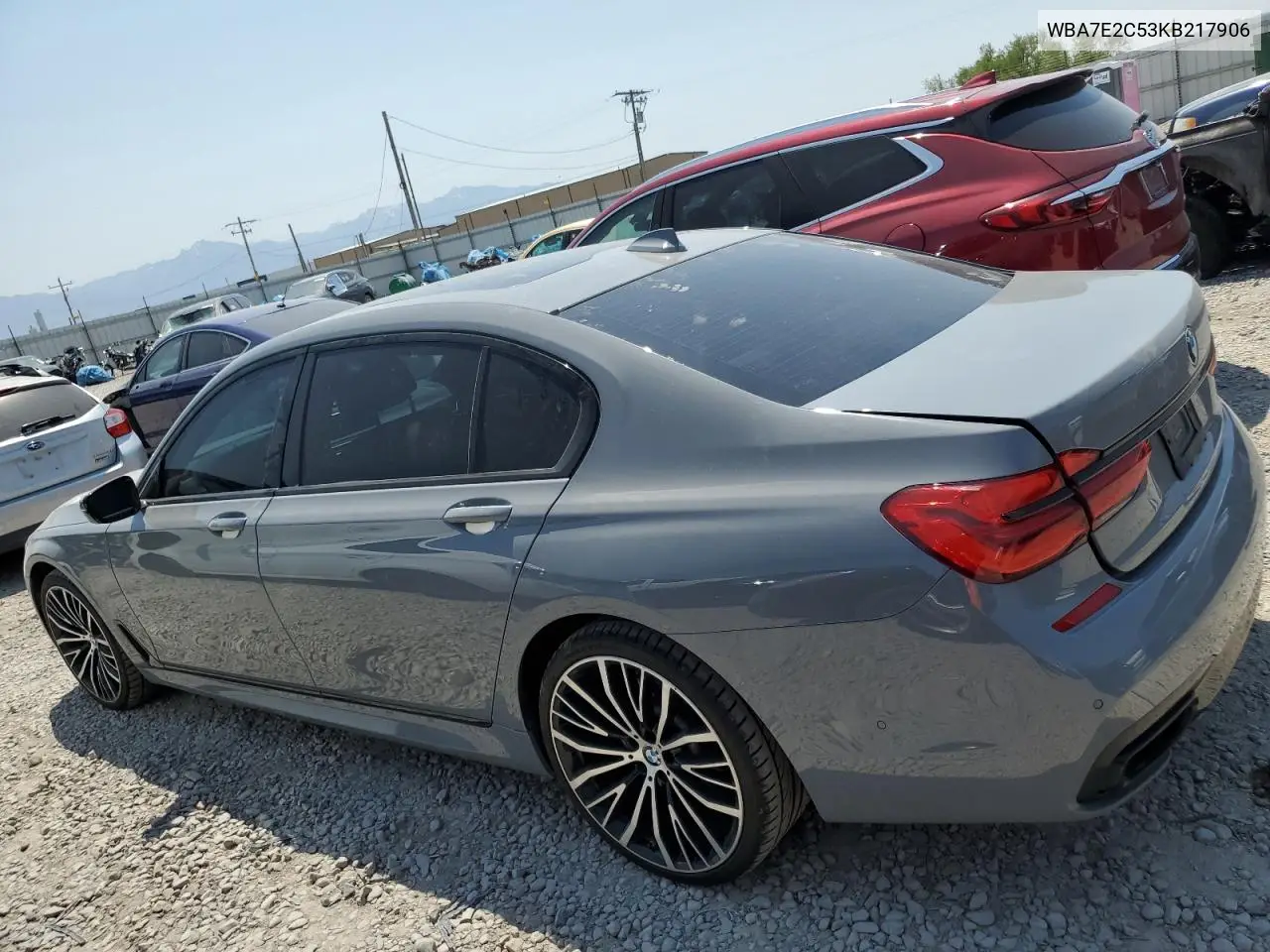 2019 BMW 740 I VIN: WBA7E2C53KB217906 Lot: 62313965