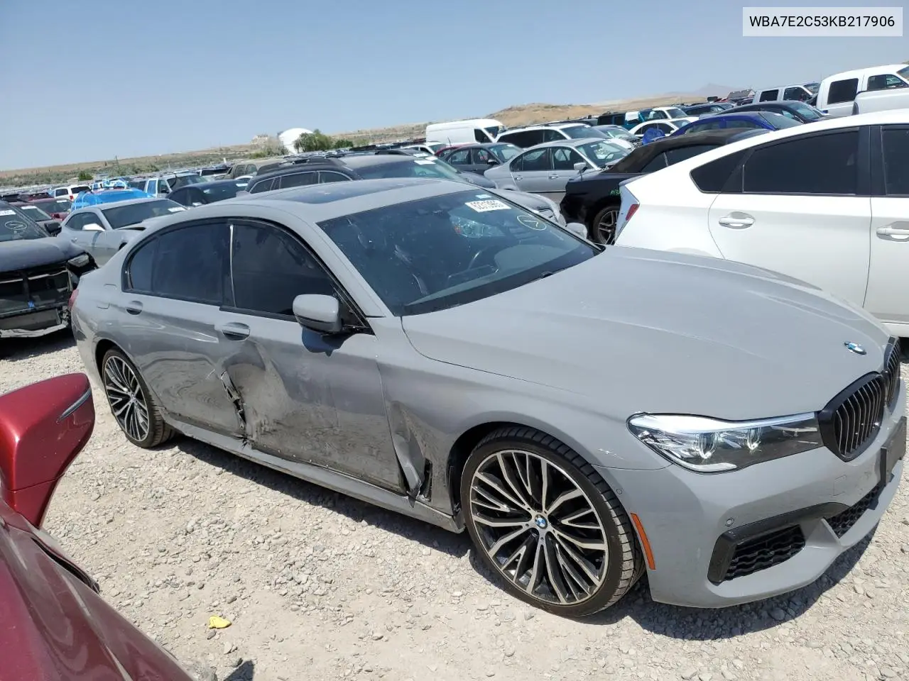 2019 BMW 740 I VIN: WBA7E2C53KB217906 Lot: 62313965