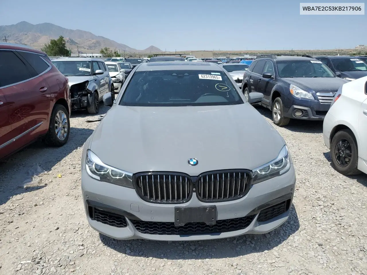 2019 BMW 740 I VIN: WBA7E2C53KB217906 Lot: 62313965