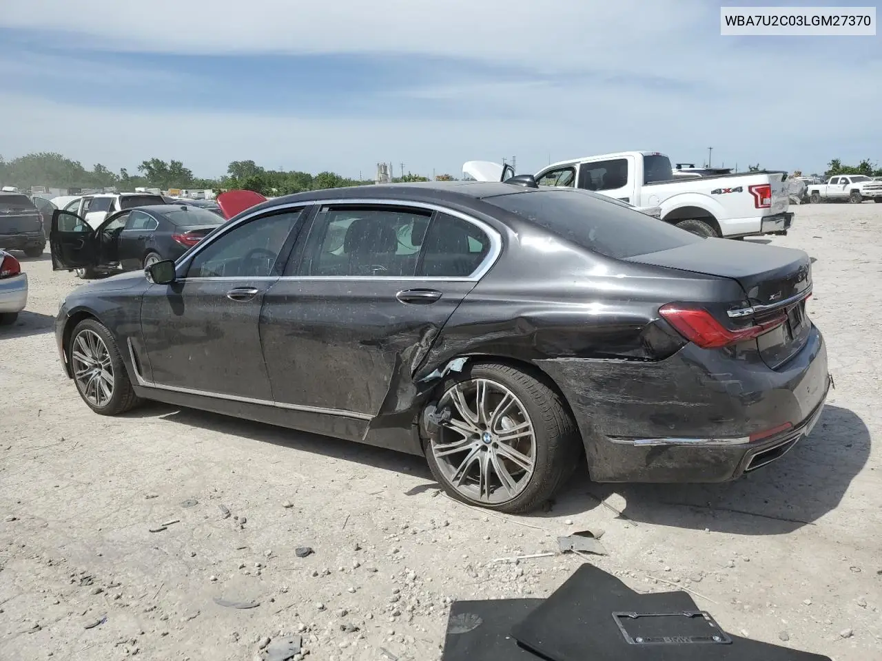 2020 BMW 750 Xi VIN: WBA7U2C03LGM27370 Lot: 56576775