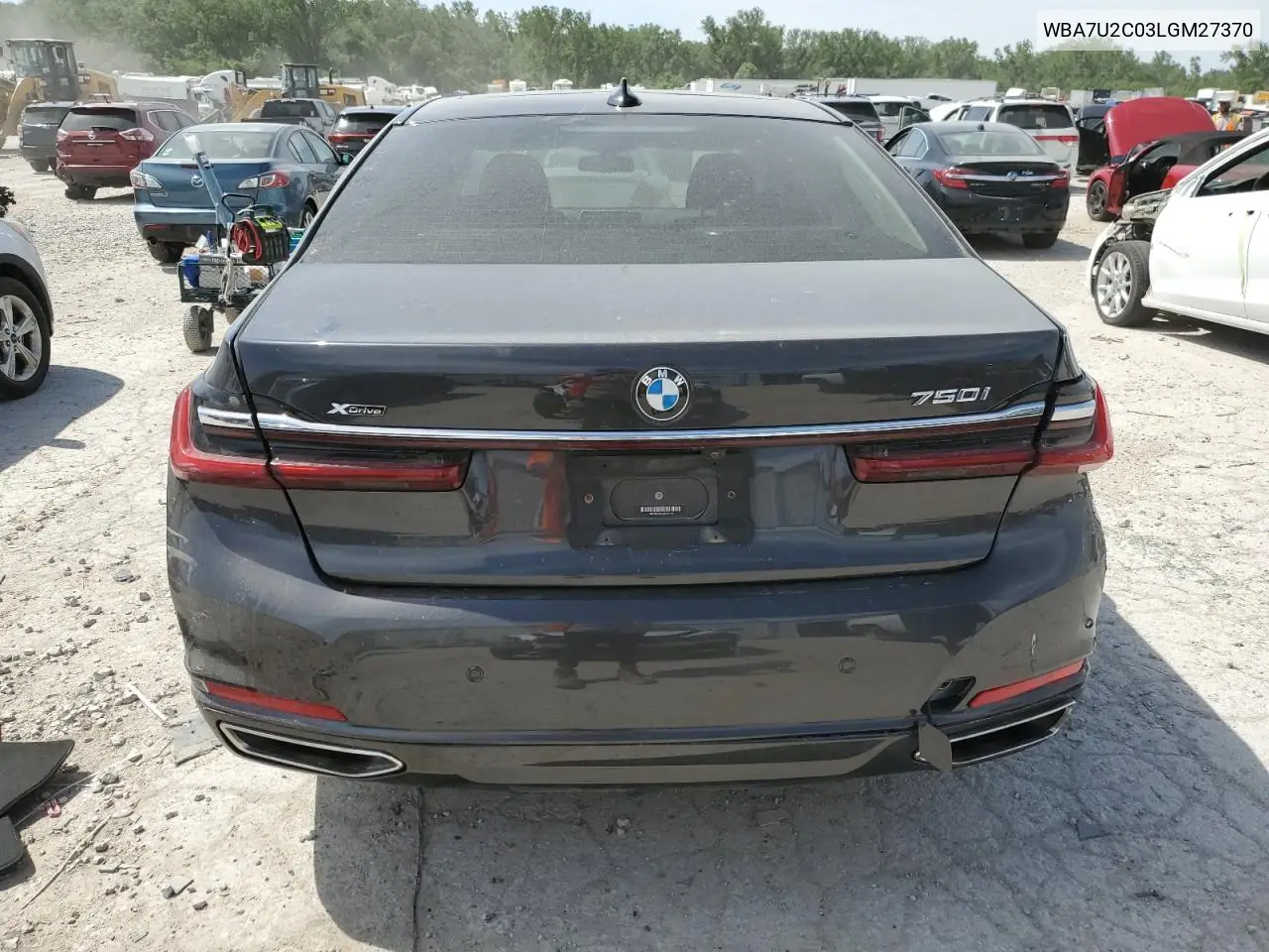 2020 BMW 750 Xi VIN: WBA7U2C03LGM27370 Lot: 56576775