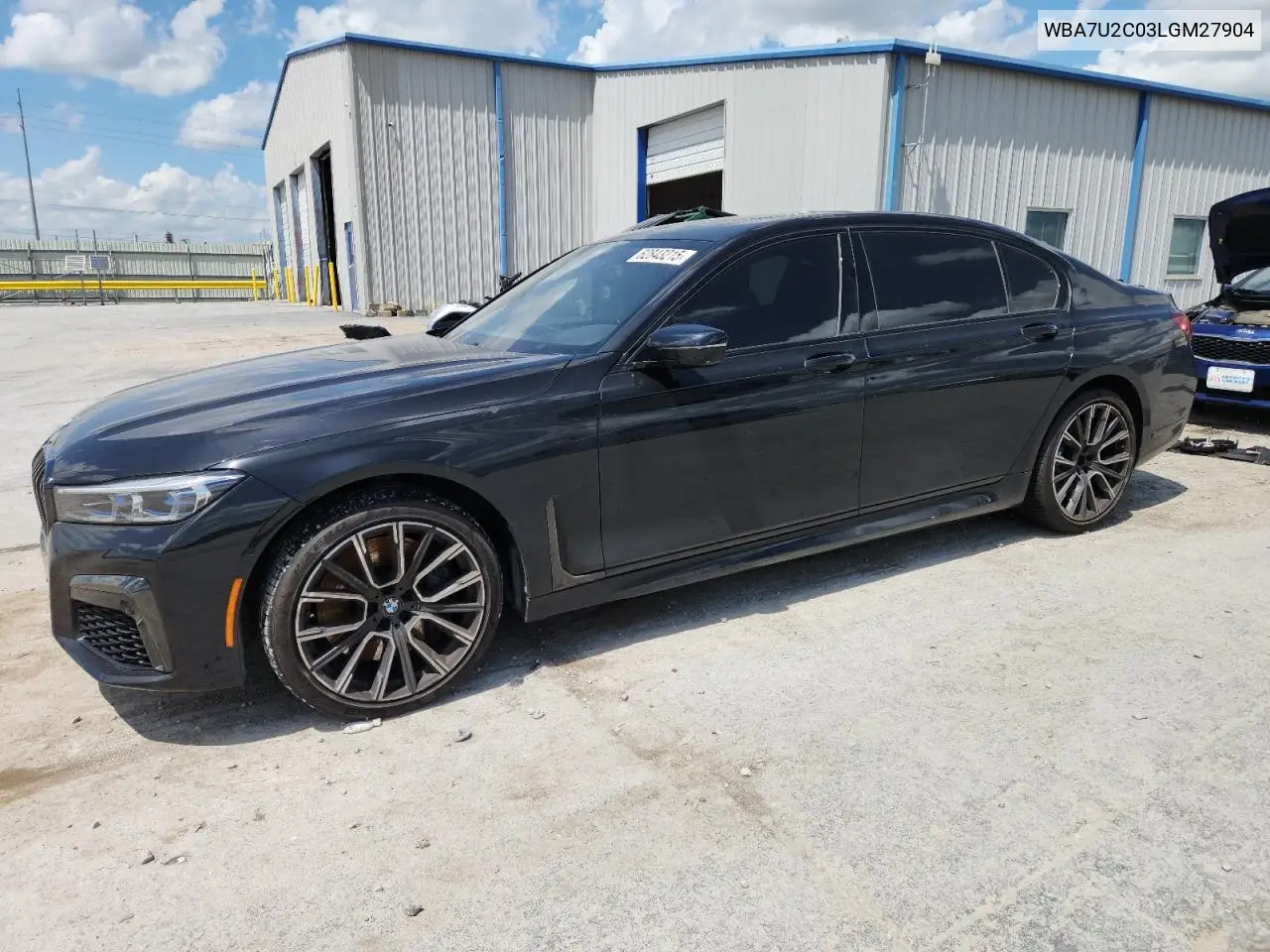 2020 BMW 750 Xi VIN: WBA7U2C03LGM27904 Lot: 62843215