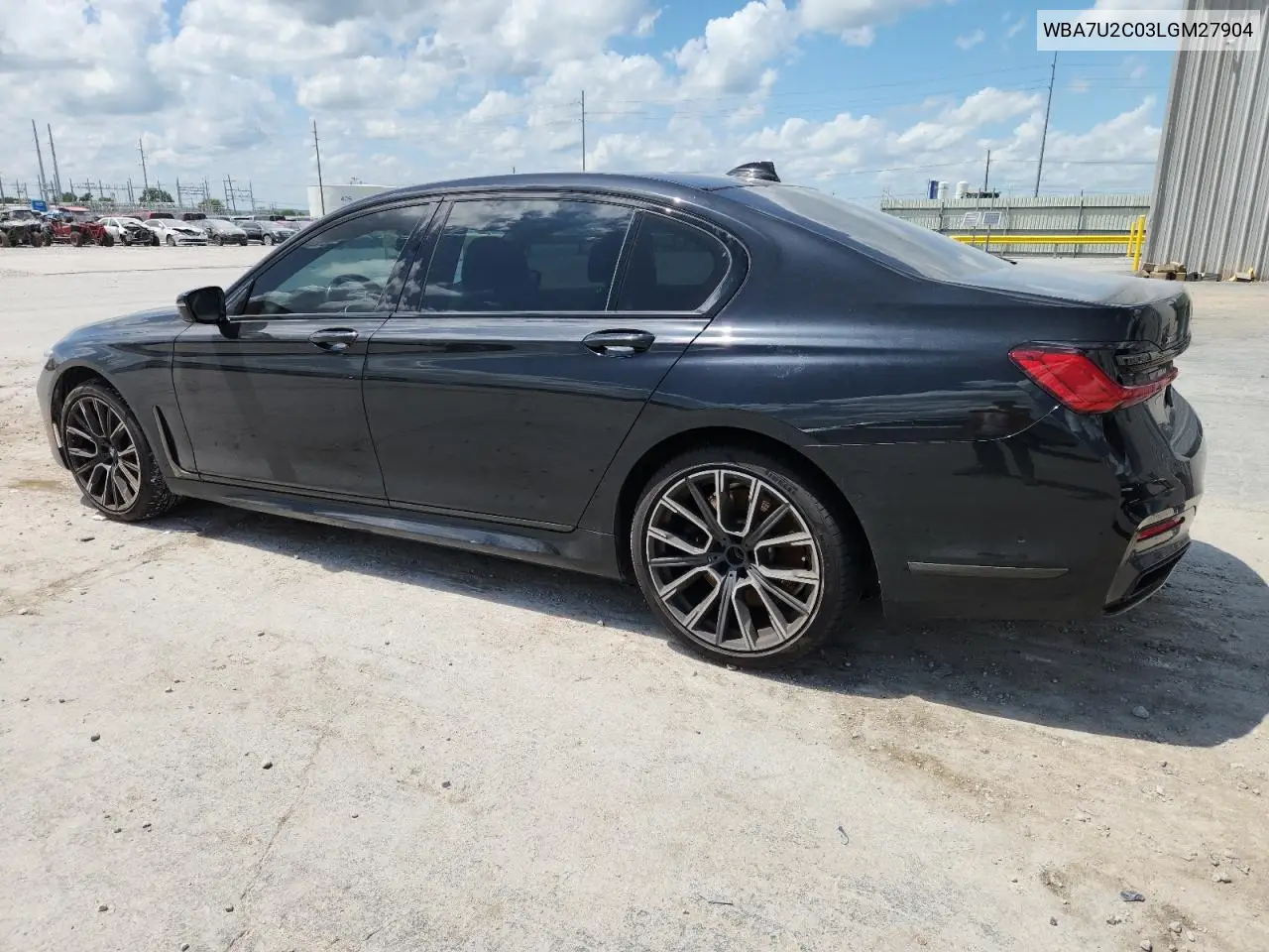 2020 BMW 750 Xi VIN: WBA7U2C03LGM27904 Lot: 62843215