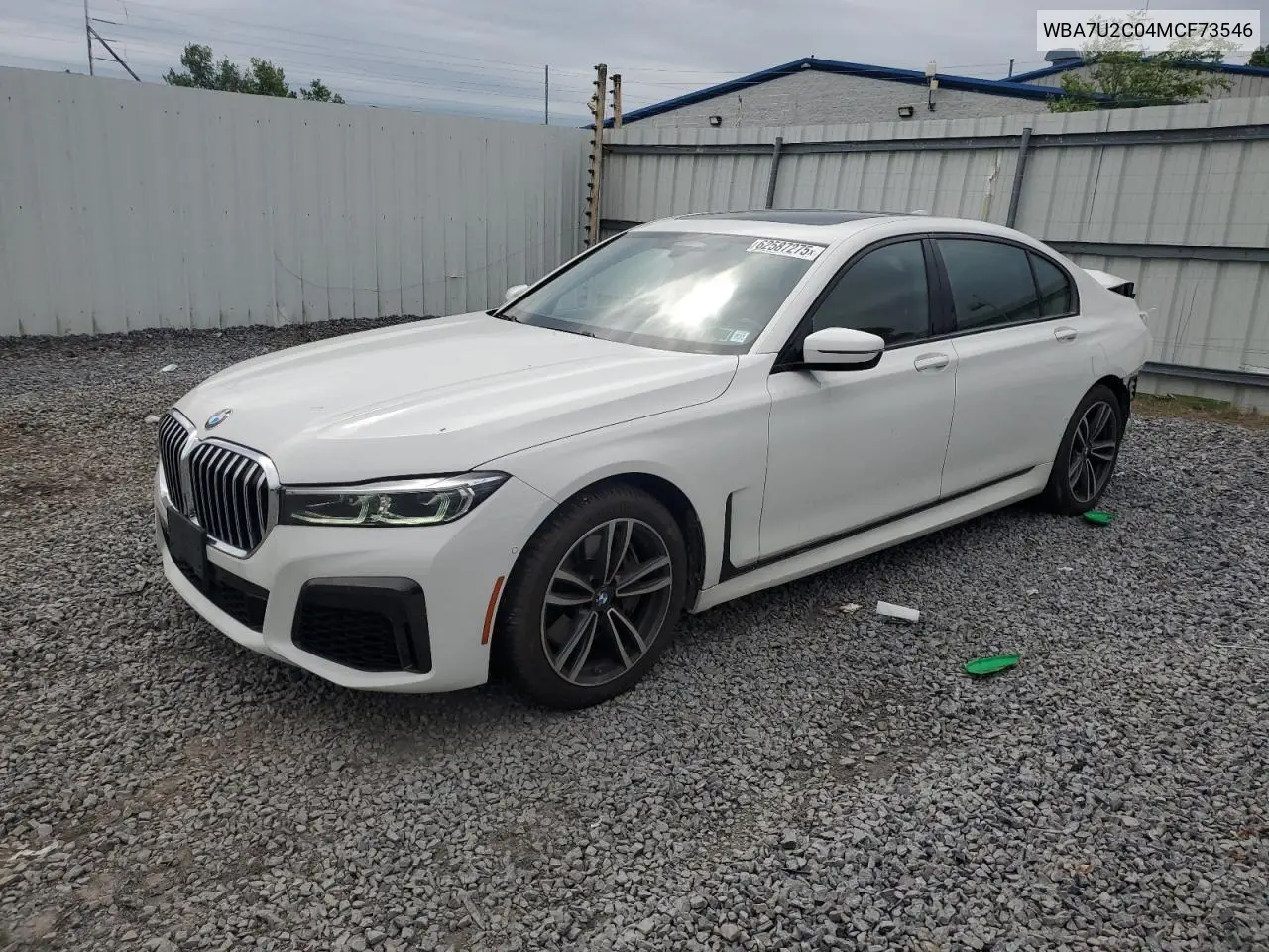 2021 BMW 750 Xi VIN: WBA7U2C04MCF73546 Lot: 62587275