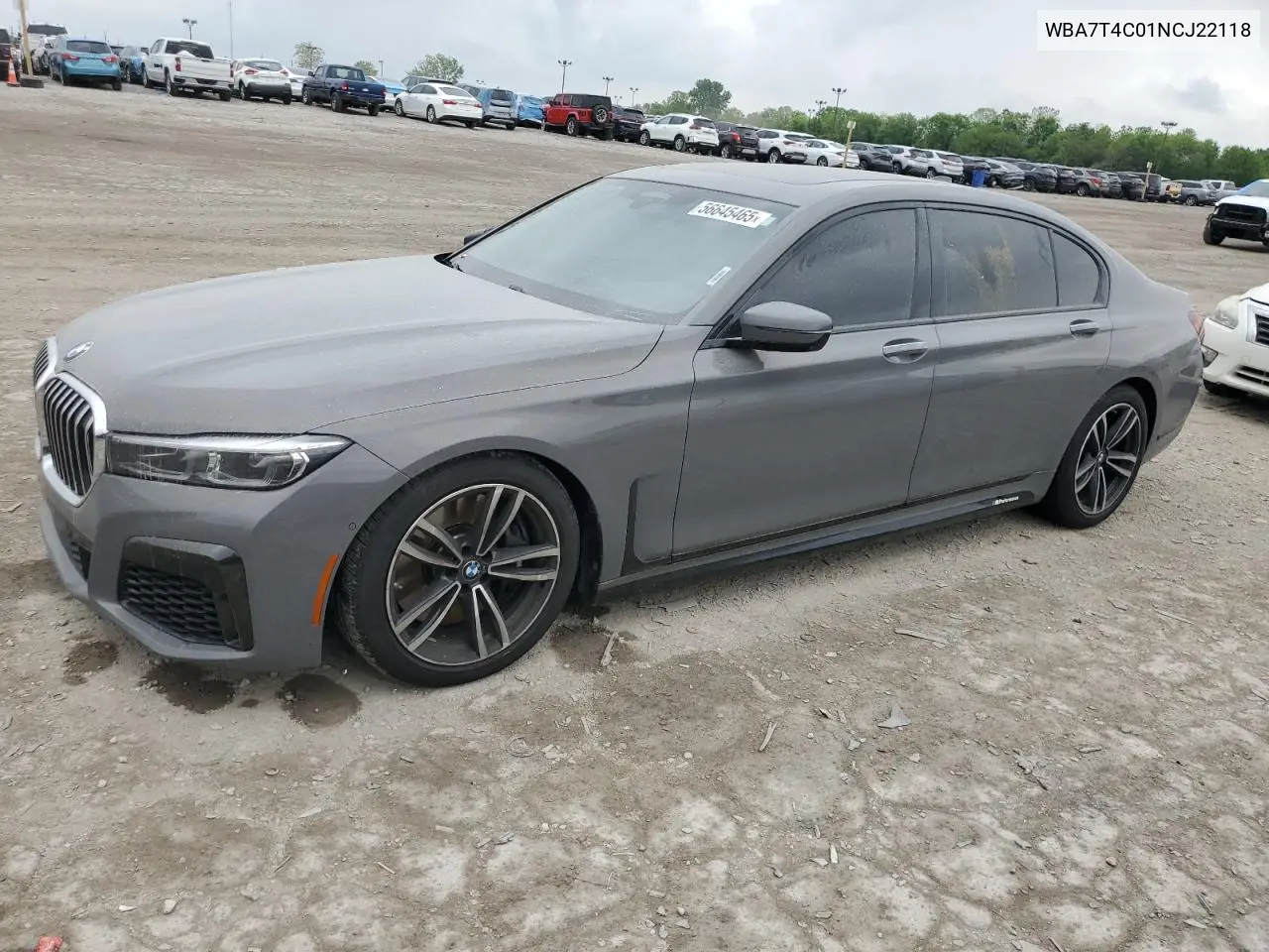 2022 BMW 740 Xi VIN: WBA7T4C01NCJ22118 Lot: 56645465