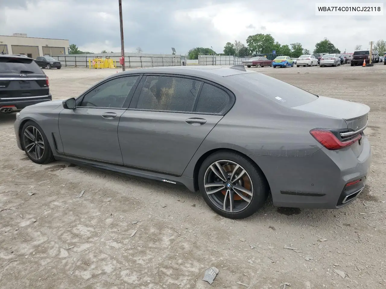 2022 BMW 740 Xi VIN: WBA7T4C01NCJ22118 Lot: 56645465