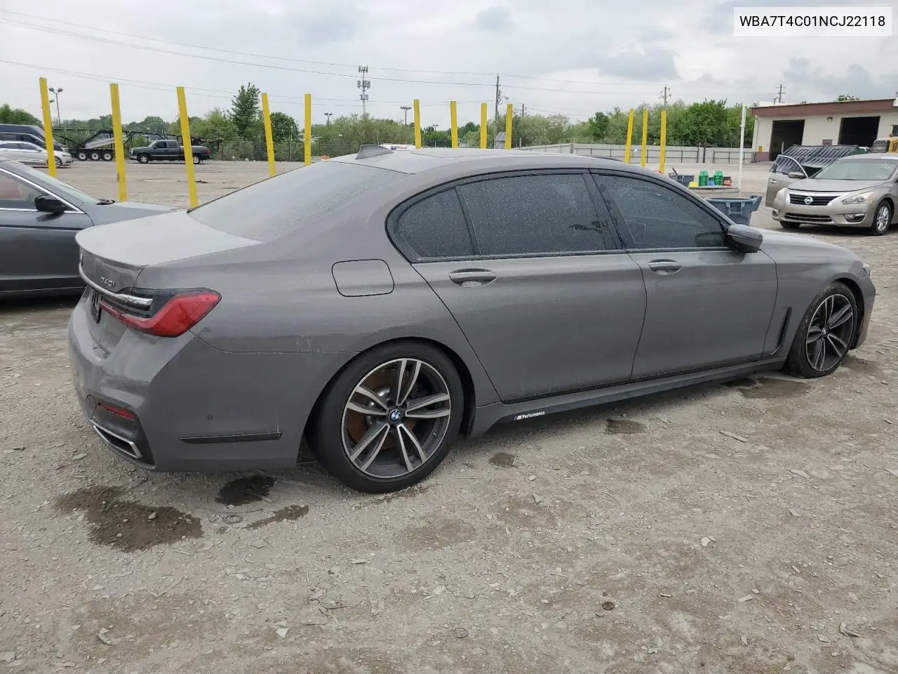 2022 BMW 740 Xi VIN: WBA7T4C01NCJ22118 Lot: 56645465