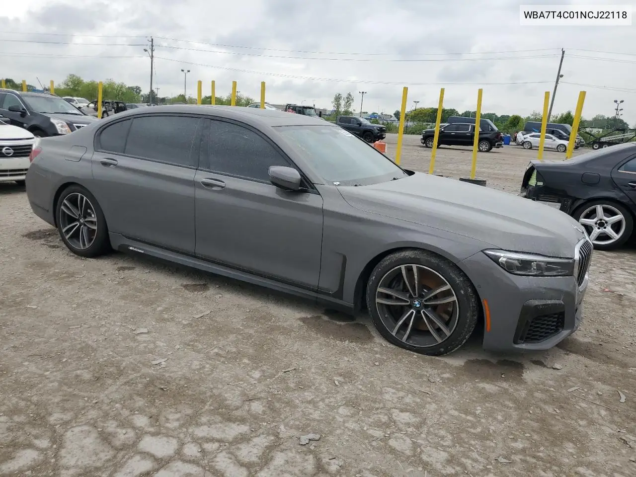 2022 BMW 740 Xi VIN: WBA7T4C01NCJ22118 Lot: 56645465