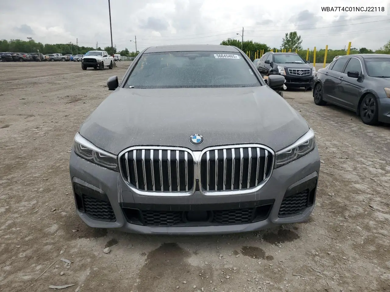 2022 BMW 740 Xi VIN: WBA7T4C01NCJ22118 Lot: 56645465