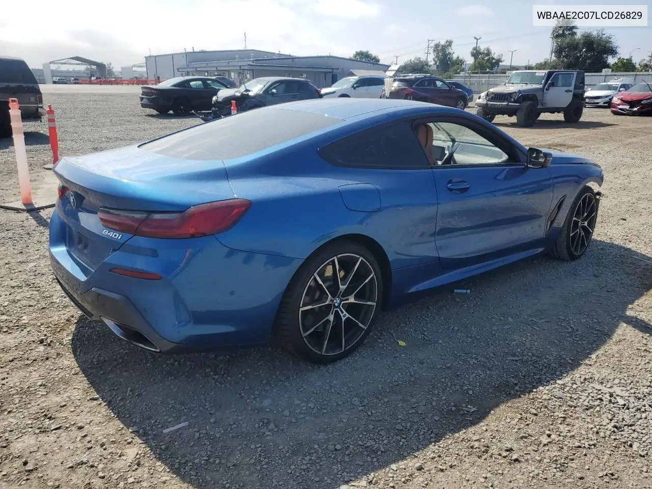 2020 BMW 840I VIN: WBAAE2C07LCD26829 Lot: 60537725