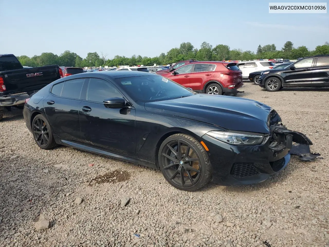 2021 BMW 840I VIN: WBAGV2C0XMCG10936 Lot: 60633555